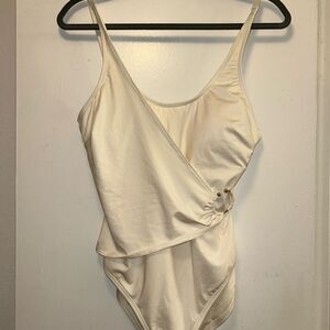 Michael Kors Cream One-Piece Swimsuit